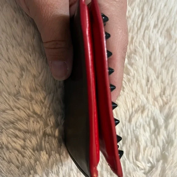 Christian Louboutin Black Stud bifold wallet - Picture 7 of 15